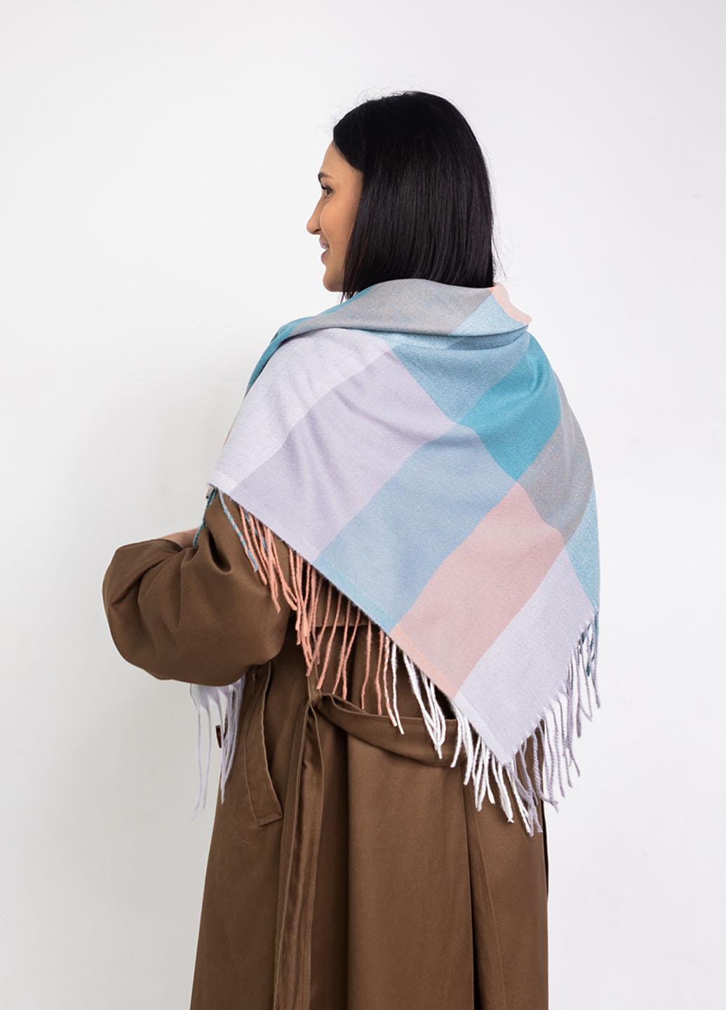 Платок теплый Клетка 100х100 см (С10039-11)