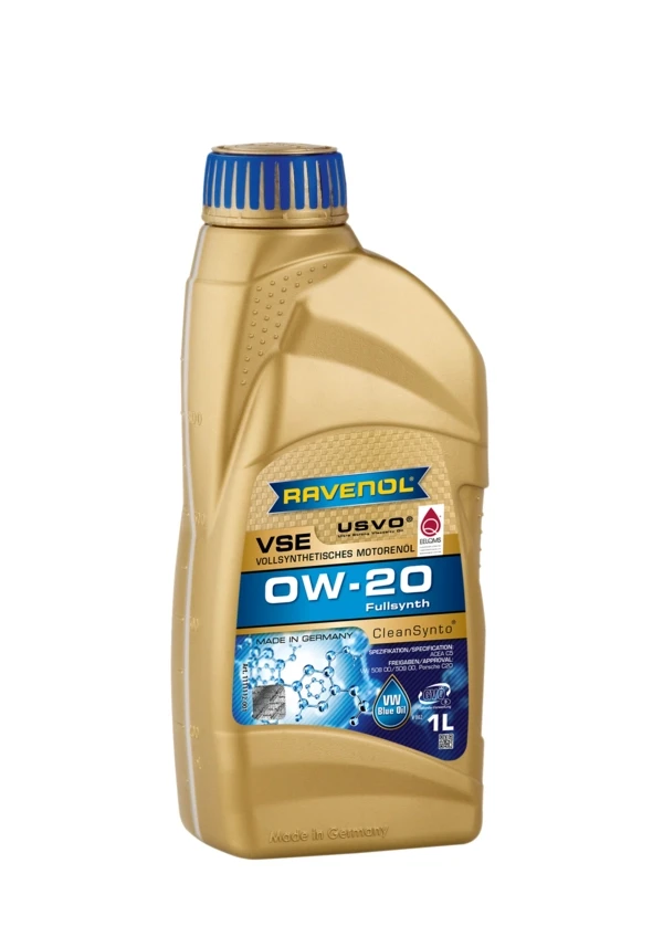 Моторное масло RAVENOL VSE 0W-20 синтетика 1 л (1111112-001)