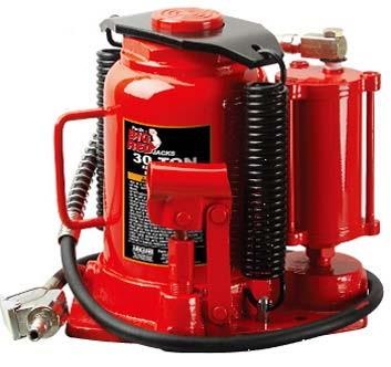 Домкрат бутылочный TRQ30002 пневмо-гидравлический 30 т 250-405 мм (TG TRQ30002)