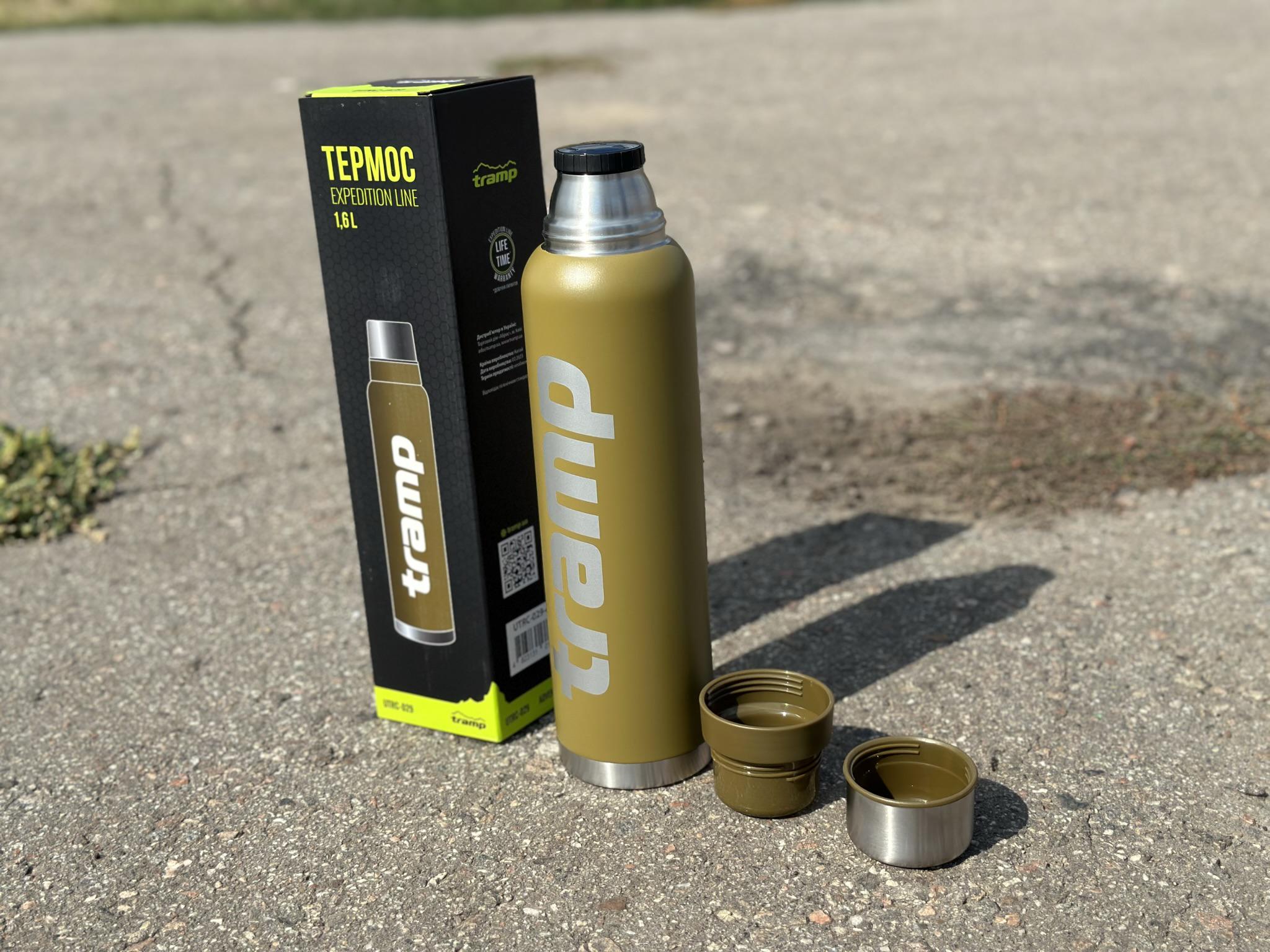 Термос для напоїв Tramp expeditio з нержавіючої сталі тримає 24 ч. 1,6 л (UTRC-029-olive) - фото 4