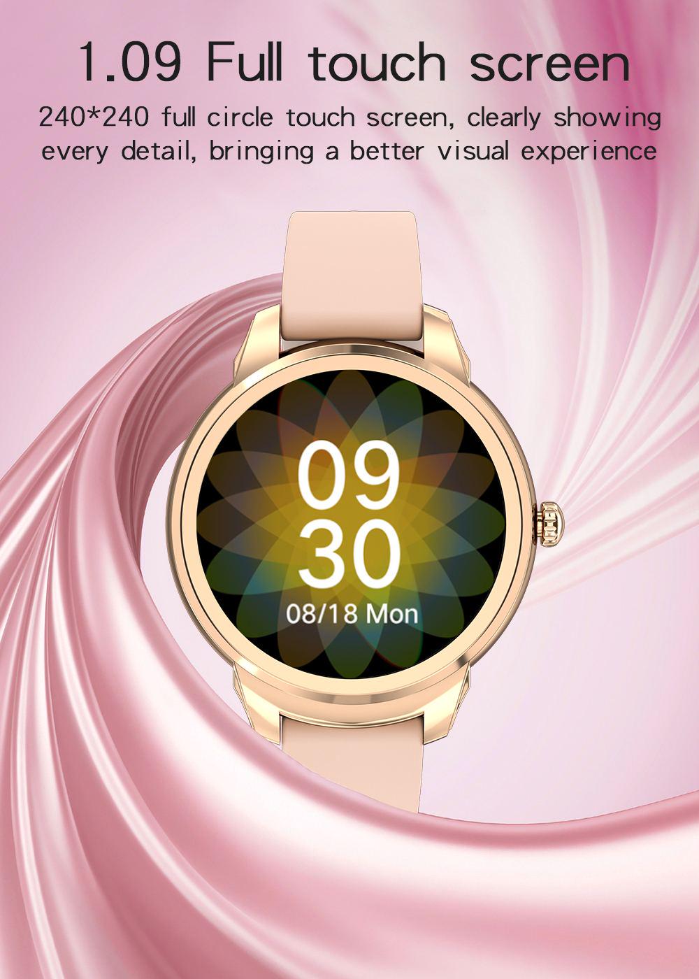 Смарт-годинник LEMFO MK6 тонометр/пульсометр Gold (220a420c) - фото 10