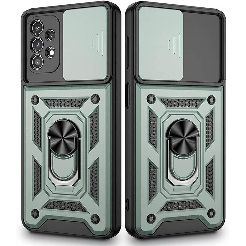 Противоударный чехол Camshield Serge Ring для Samsung Galaxy A52 4G/A52 5G/A52s Зеленый