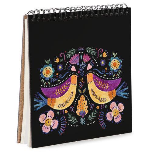 Скетчбук Птички 16,7x18 см (BDK_FFL005)