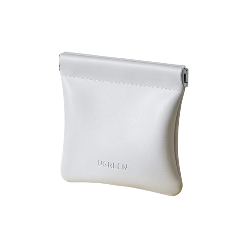 Чехол с магнитной застежкой-клипсой UGREEN LP918 для хранения наушников, кабелей White (55954)