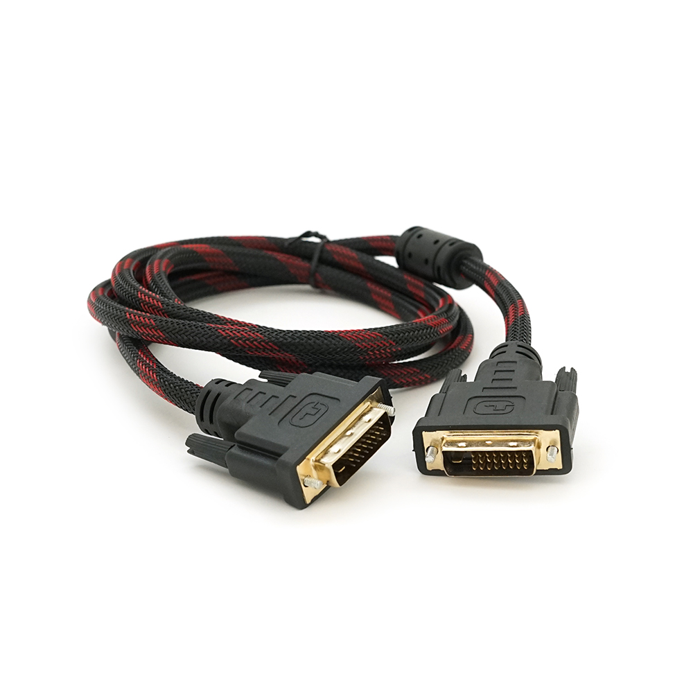 Кабель Merlion DVI DVI-DVI с оплеткой и ферритовыми фильтрами 1,5 м (6179)