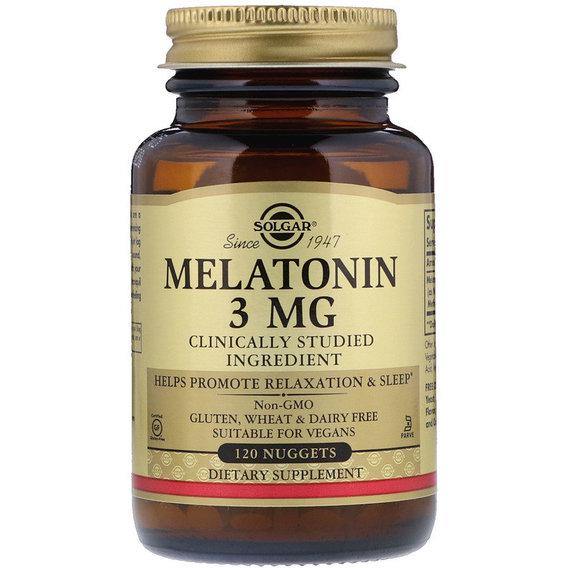 Мелатонін для сну Solgar Melatonin 3 мг 120 Nuggets