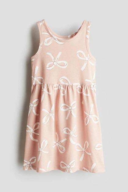 Платье H&M 1157735 Бантики 134-140 см Розовый