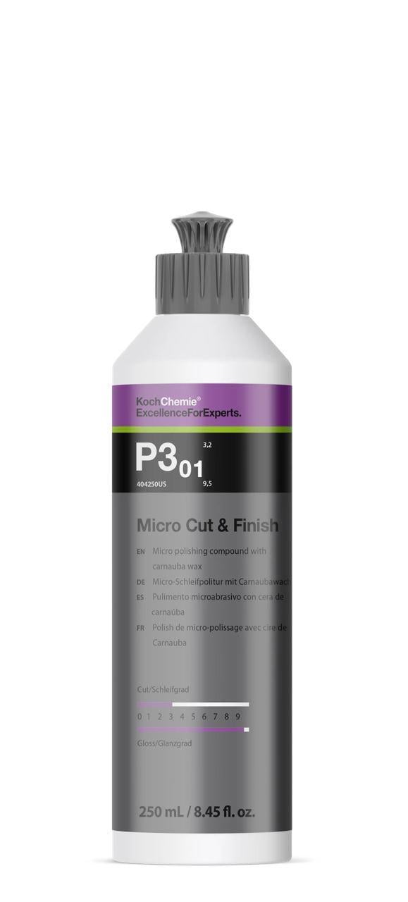 Паста полировальная микроабразивная финишная Micro Cut&Finish P3.01 для кузова автомобиля 250 мл Паста полировальная микроабразивная финишная Micro Cut&Finish P3.01 для кузова автомобиля 250 мл