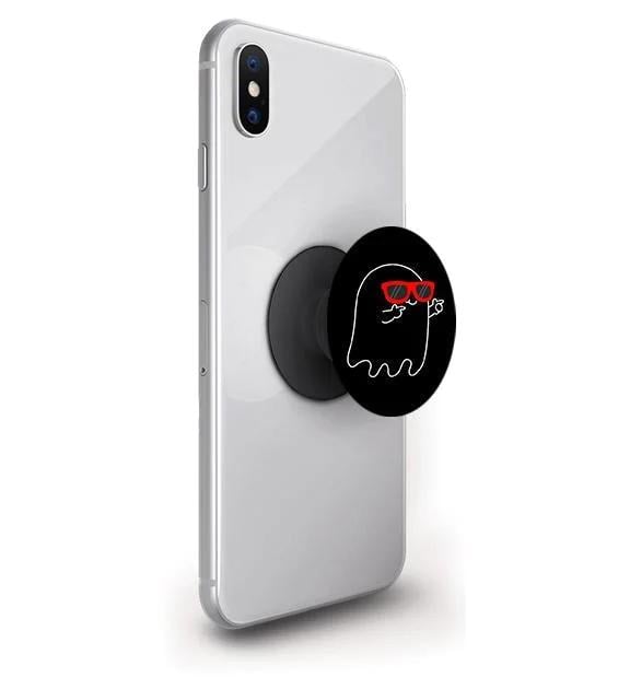 Попсокет для телефона PopSockets Призрак в красных очках Черный (pop51)