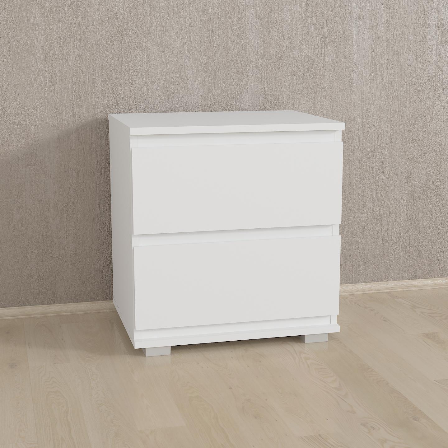 Тумба приліжкова T-02 502х390х535 мм Білий - фото 1 Тумба приліжкова T-02 502х390х535 мм Білий - фото 1