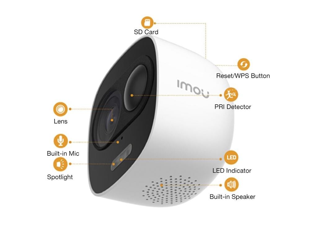 IP камера Dahua Imou Wi-Fi 1080P з функцією нічного бачення (1010-523-00) - фото 3