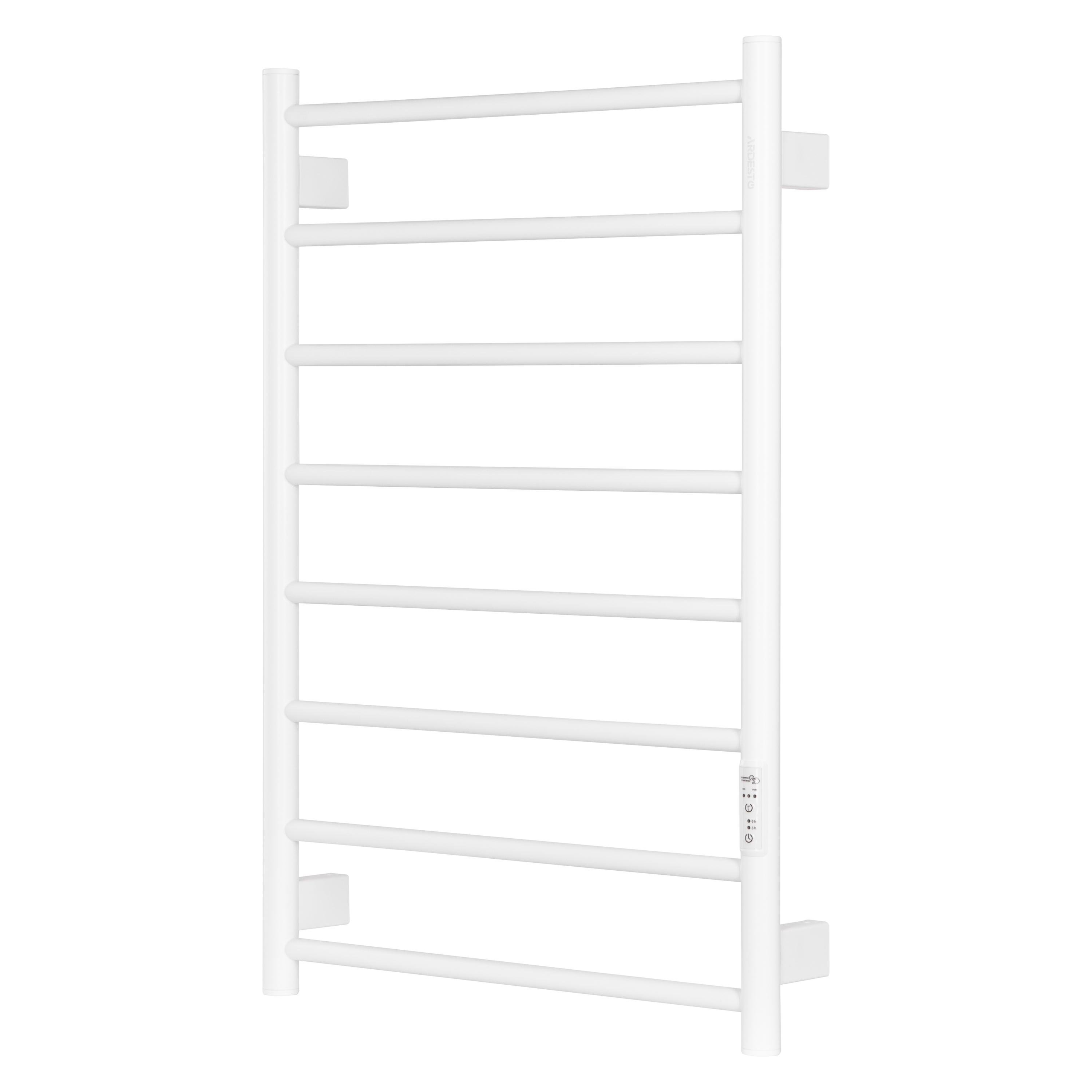 Рушникосушка електрична Ardesto Classik TR K 100 Вт сталева з таймером Білий матовий (6.1.0602.06.WM)