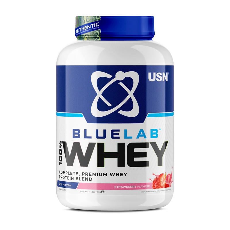 Протеїн сироватковий USN Blue Lab 100% Whey 2 кг Полуниця