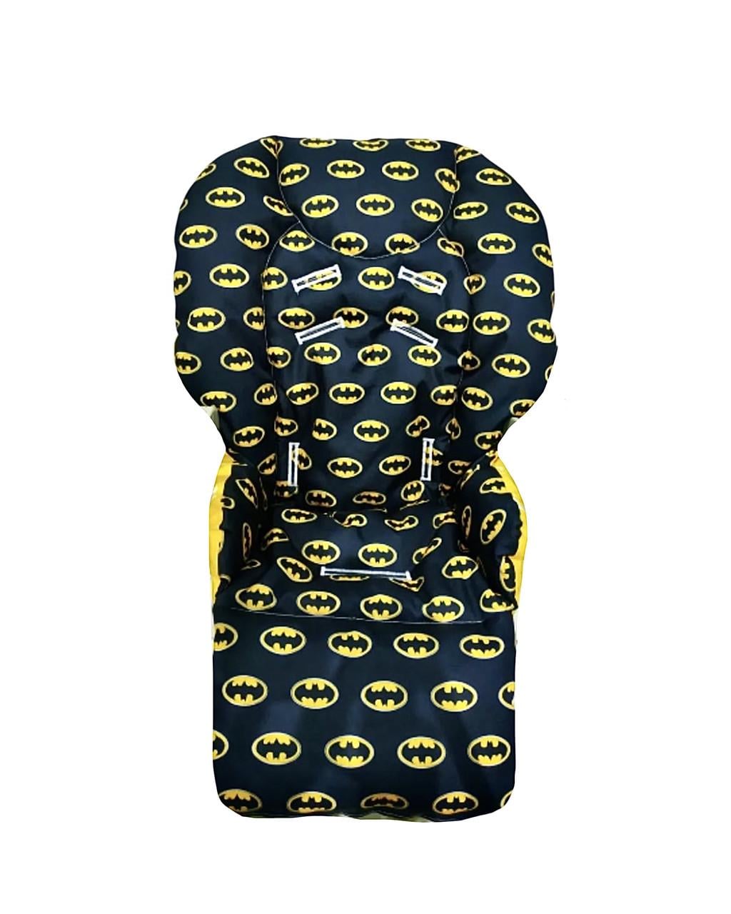 Чохол на стільчик для годування Chicco Polly 2в1 Batman з водовідпірного оксфорду (2747583071)