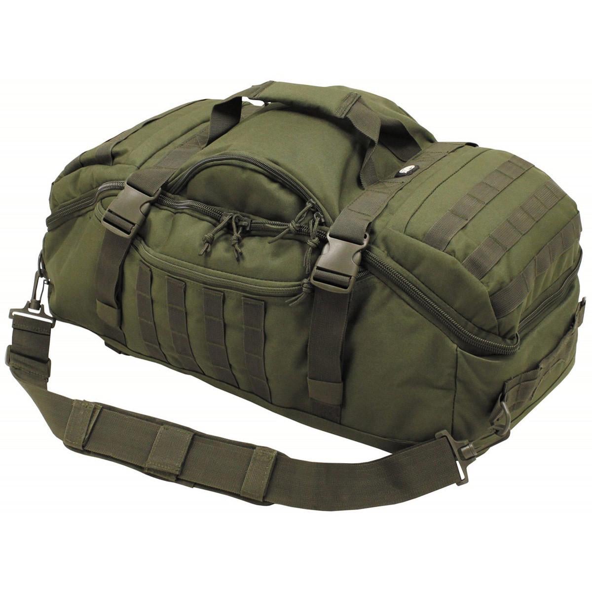 Рюкзак-сумка 2в1 MFH 48 л 62х25х35 см Travel Olive (30655B)
