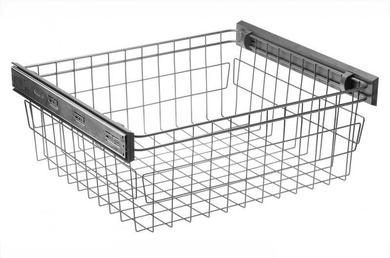 Корзина для белья SMART без напрявляющих 700 мм Графит (W-WKO70-BP-60)