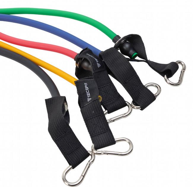 Набор трубчатых эспандеров TECOFIT 11 шт. (TOP1605013) - фото 4 Набор трубчатых эспандеров TECOFIT 11 шт. (TOP1605013) - фото 4