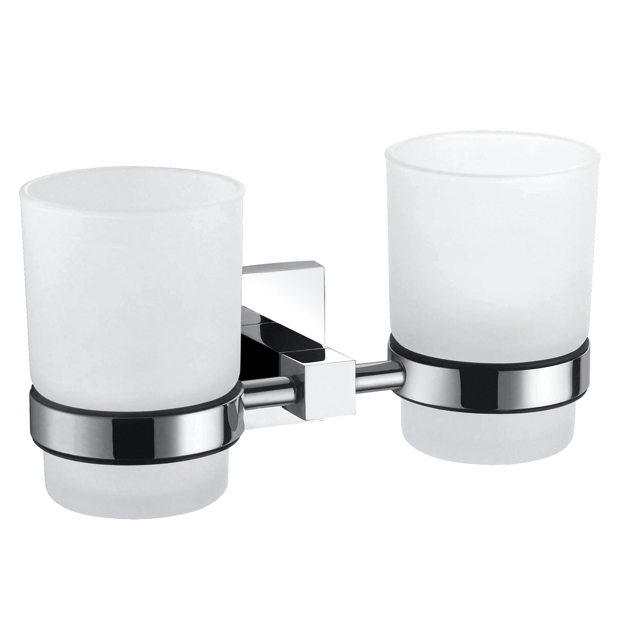 Стакан для ванной комнаты двойной VOLLE Cuadro 2536.220201