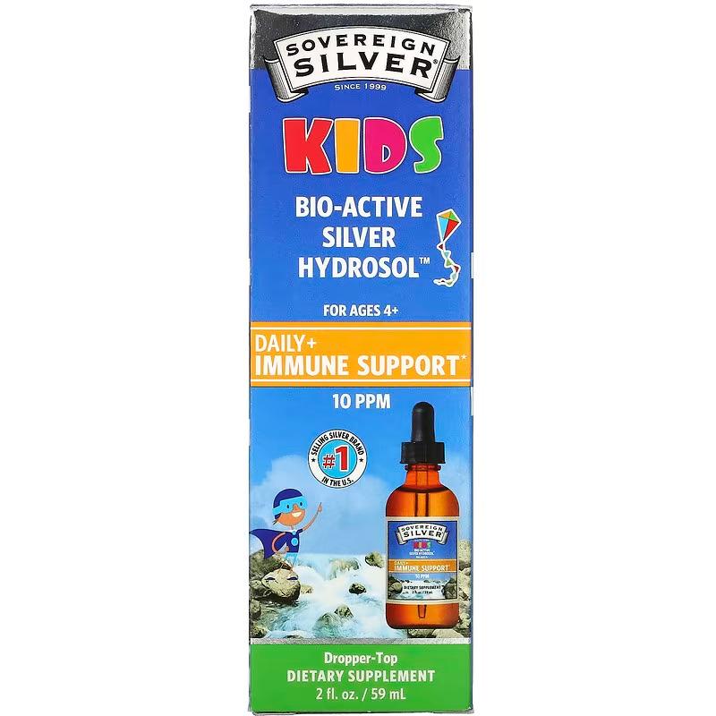 Серебро Sovereign Kids Bio-Active Silver Hydrosol Ages 4+ 59 мл (SSV-23436)