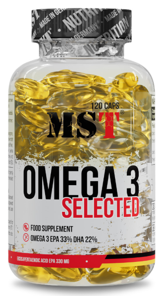 Жирні кислоти Омега-3 MST Omega 3 Selected 550 мг 120 капсул