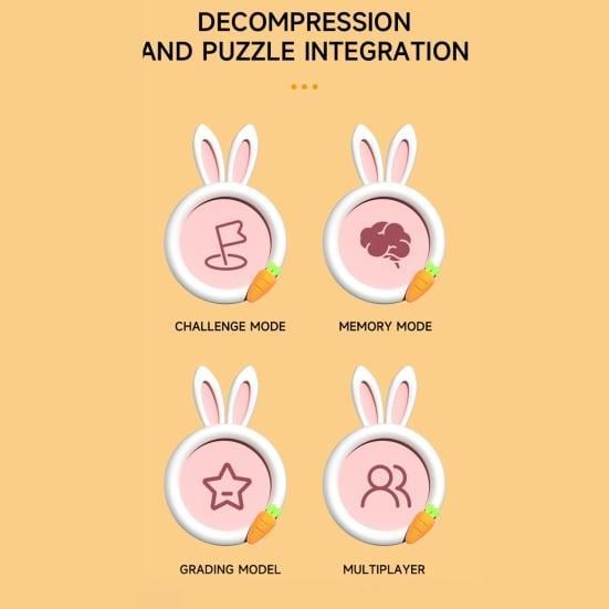 Интерактивная игрушка Quick Push Game Pop It Rabbit Pink/White (13746838) - фото 3