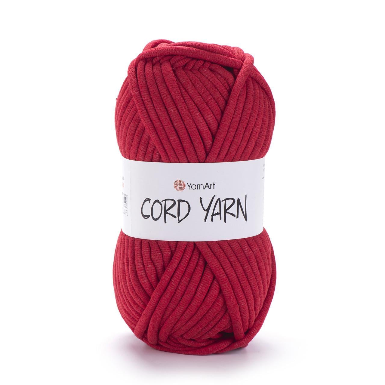Пряжа для макраме YarnArt Cord Yarn толстая 10 мм 250 г Красный №773 (1878630473)