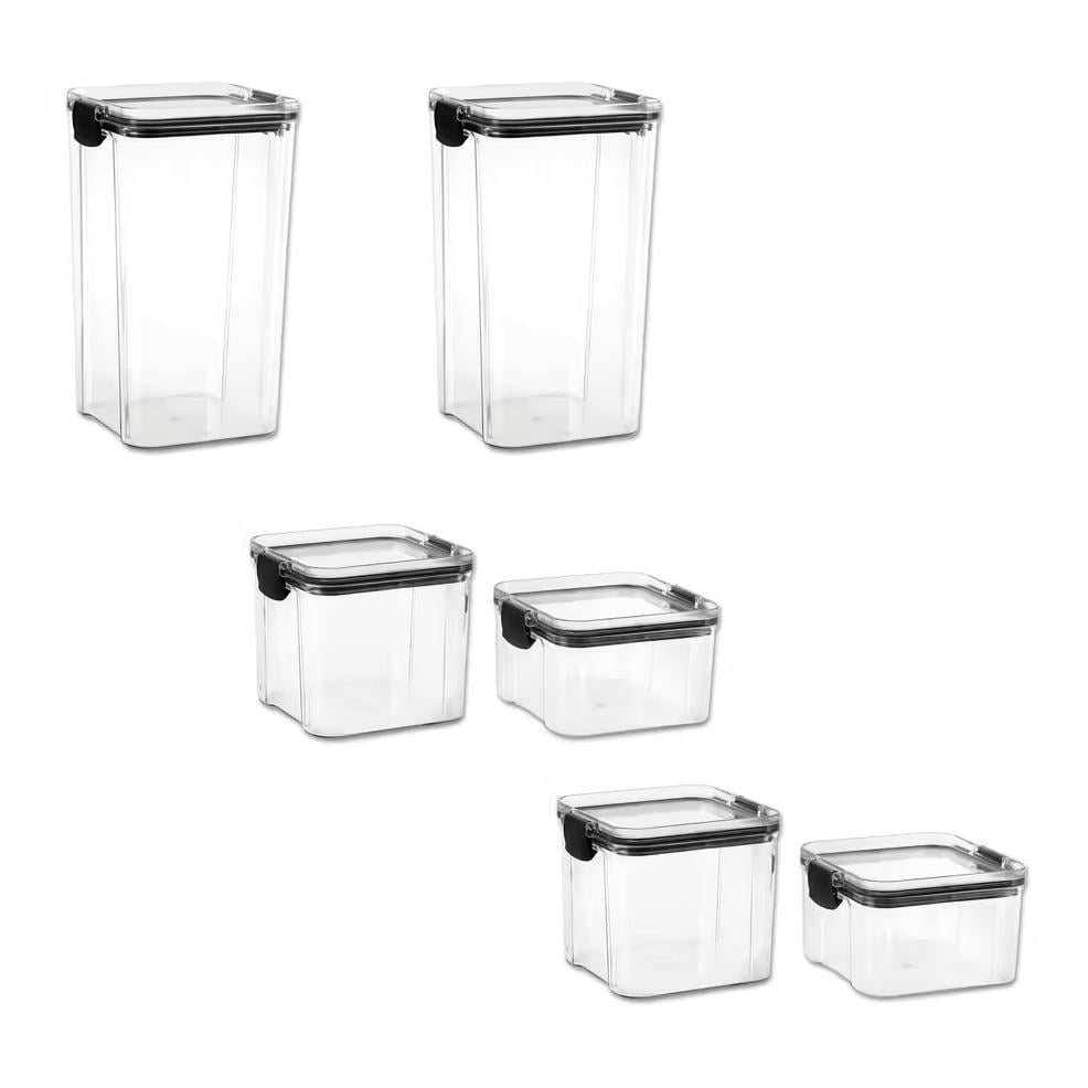 Органайзер для зберігання сипучих продуктів з кришками Прозорий (20031635)