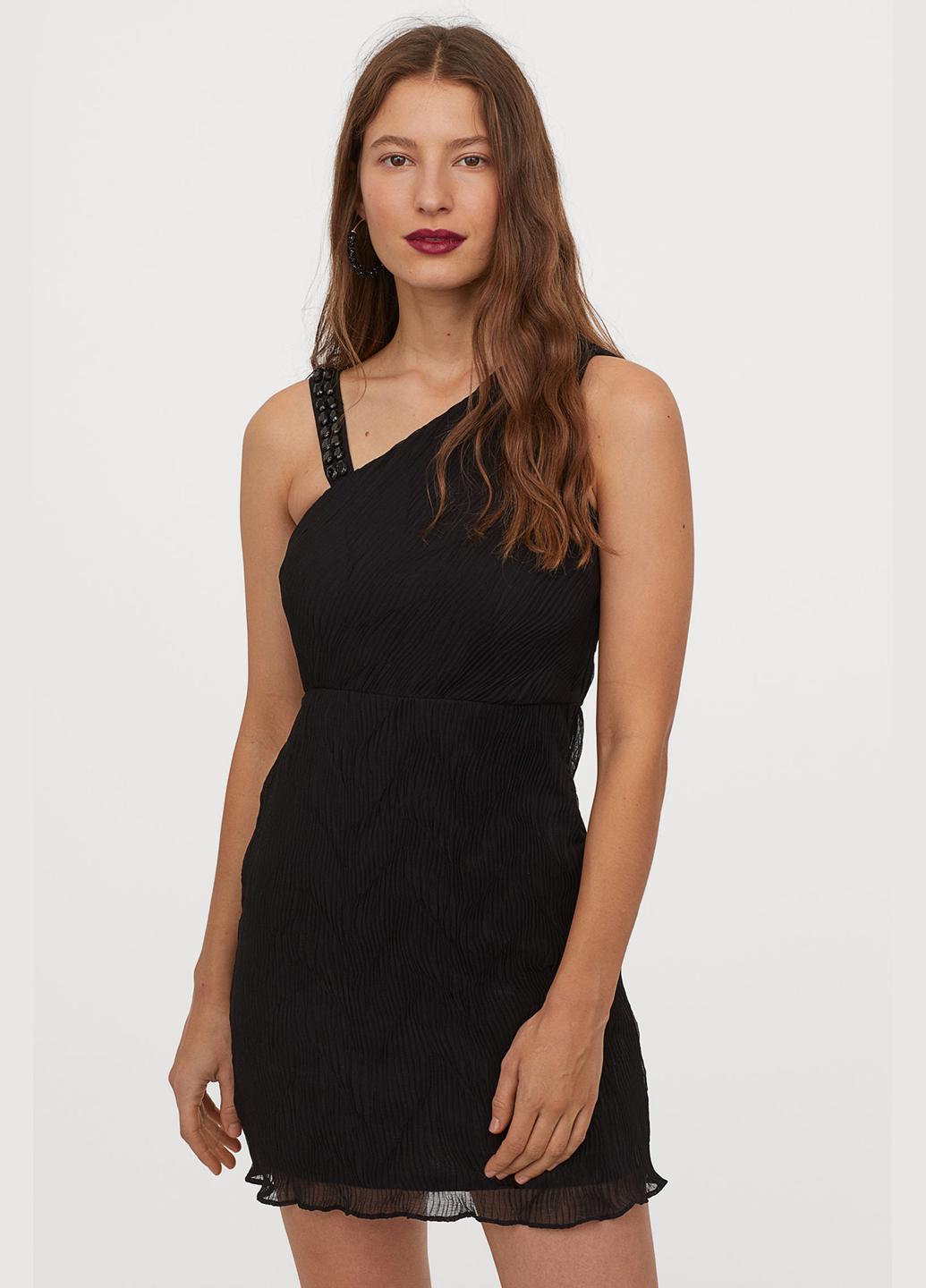 Платье H&M р. 38 Черный (822725001b42)