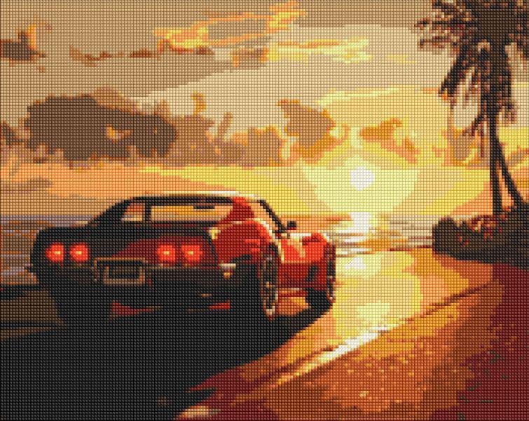 Алмазна мозаїка Ideyka Поїздка на узбережжі 40x50 см (Id-AMO8050)