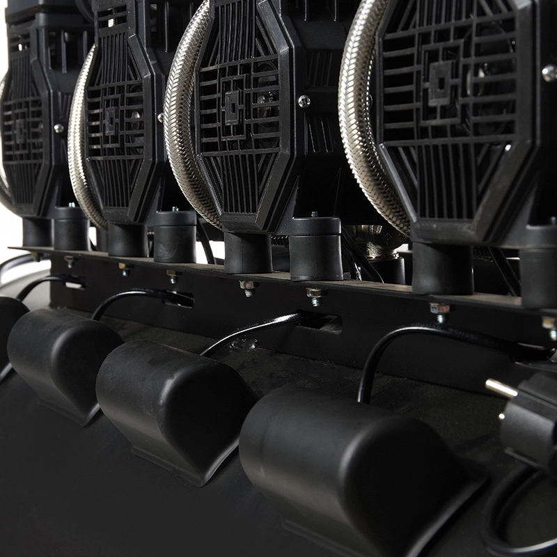 Компрессор восьмицилиндровый Apro безмасляный OFE-200 8 Бар 4х1,5 кВт 950 л/мин 200 л 2 крана (850172) - фото 11