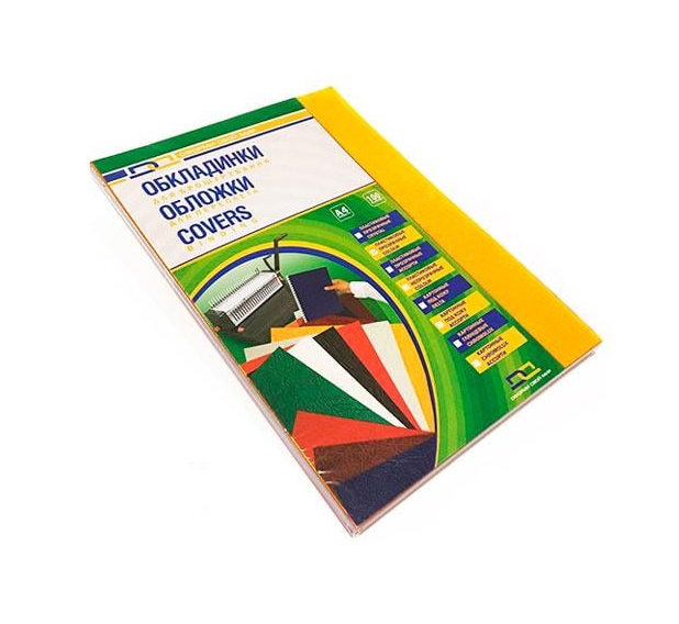 Обкладинка прозора D&A А4 180 мкм 100 шт. Жовтий (1220102020500)