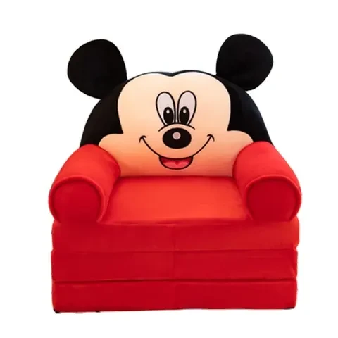 Дитяче крісло-ліжко трансформер м'яке Міккі Маус 50 см Червоний Дитяче крісло-ліжко трансформер м'яке Міккі Маус 50 см Червоний