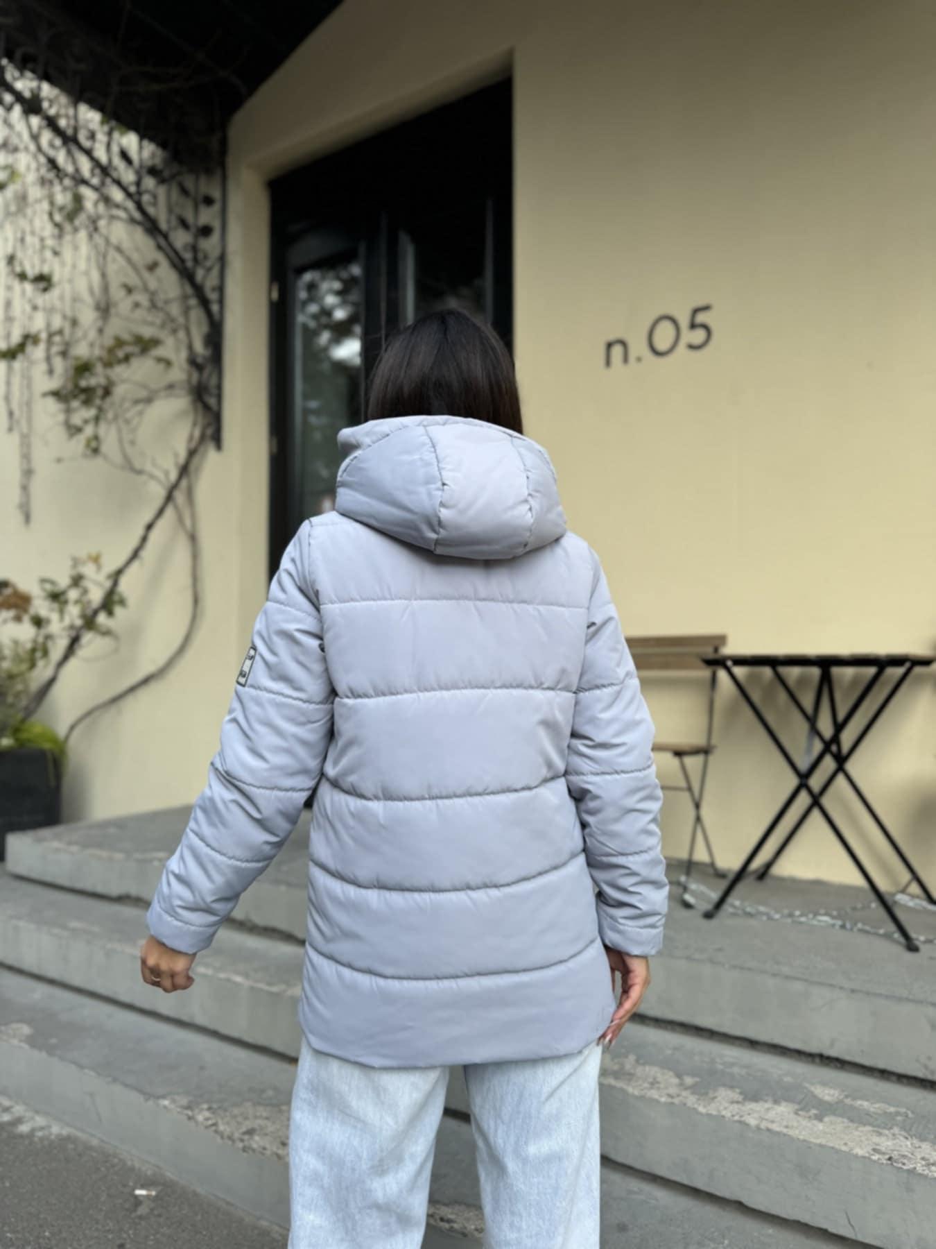 Куртка жіноча тепла з капюшоном GO-IN 270g р. 46 Сірий - фото 2 Куртка жіноча тепла з капюшоном GO-IN 270g р. 46 Сірий - фото 2