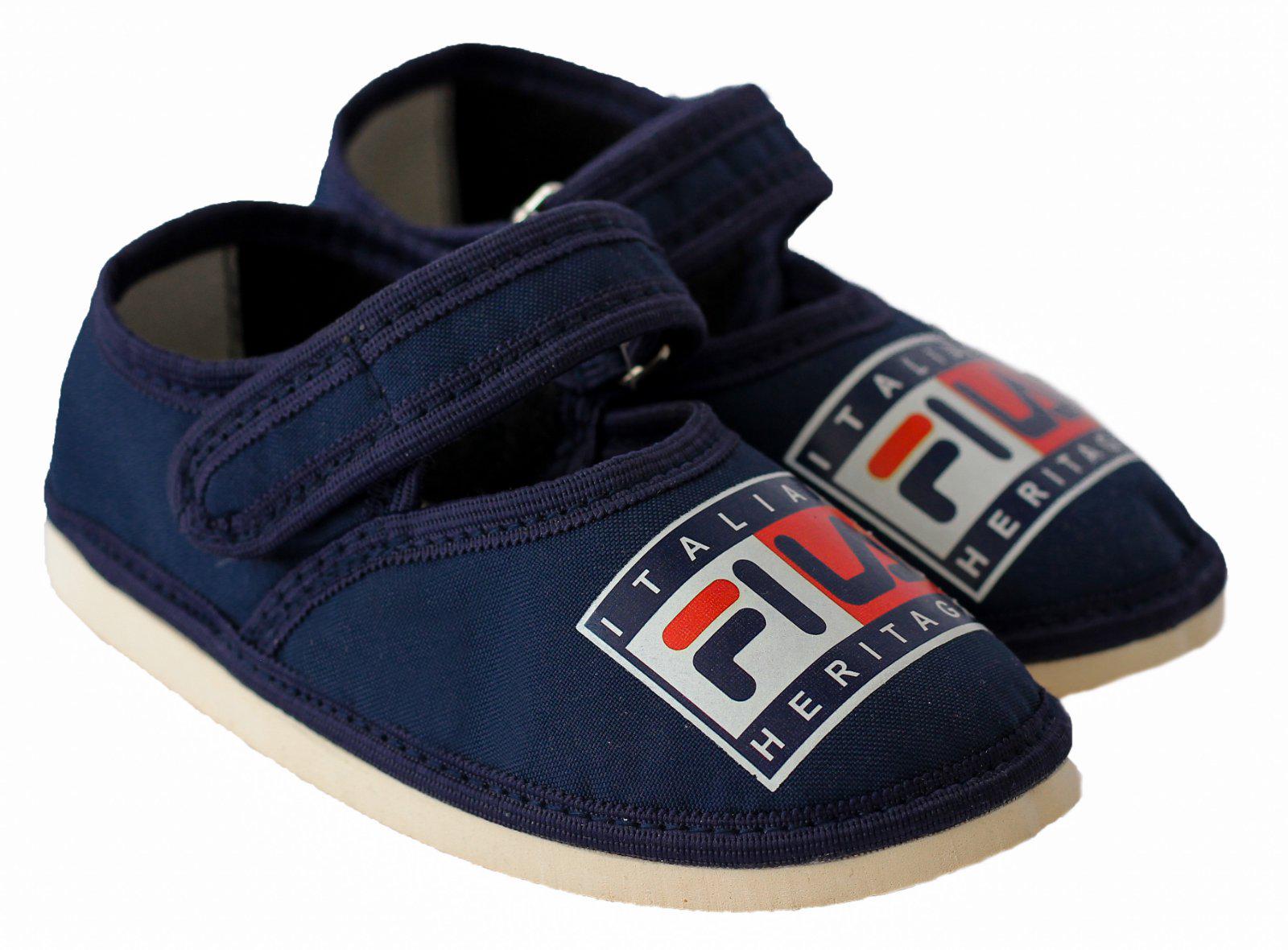 Туфлі домашні дитячі на липучці Fila Д1/73 р. 25 Синій (Д1/73-25)