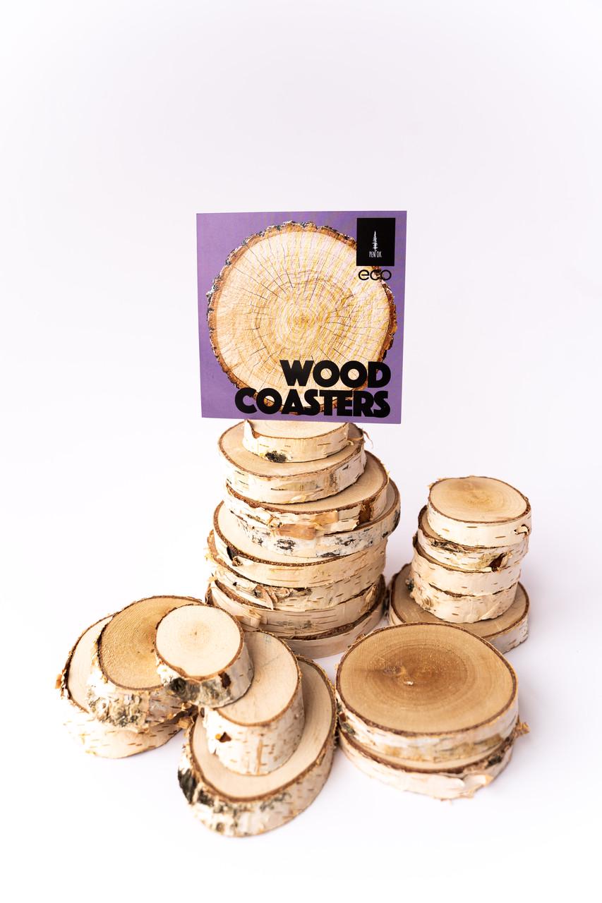 Набір зрізів із дерева береза 20 шт. (25685589) - фото 5 Набір зрізів із дерева береза 20 шт. (25685589) - фото 5