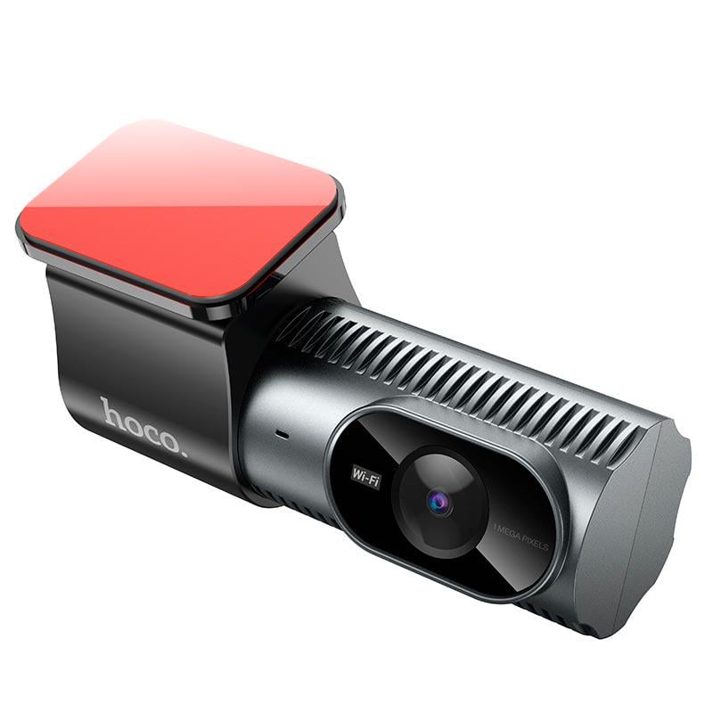 Видеорегистратор Hoco DV13 для авто Wi-Fi HD 720p 25 кадров/с угол 88° Серый (635263) - фото 3