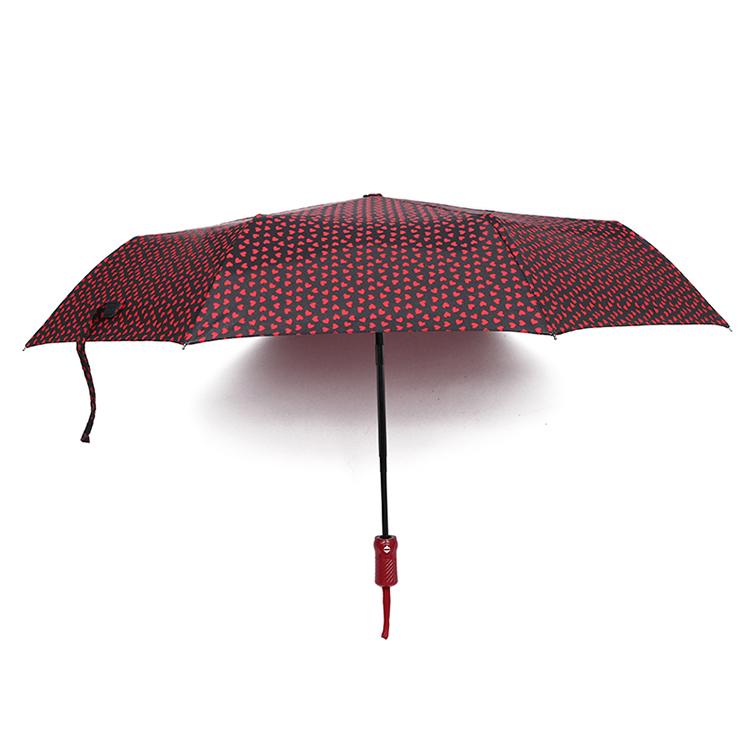 Зонтик складной автомат Hearts 8 спиц купол 110 см Red (30258) - фото 3 Зонтик складной автомат Hearts 8 спиц купол 110 см Red (30258) - фото 3