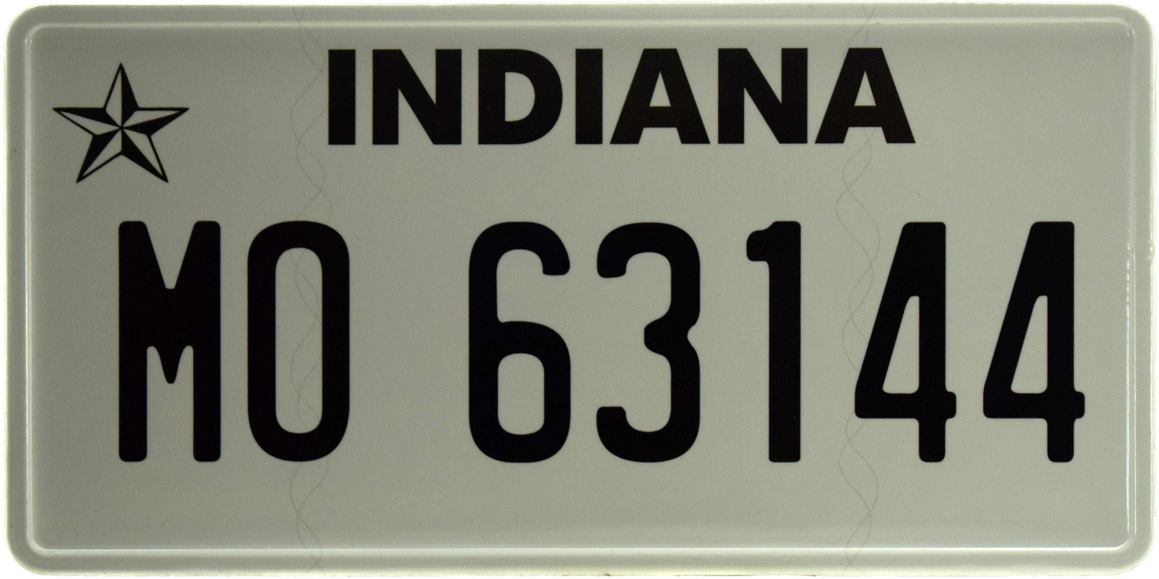 Табличка металева "Indiana MO 63144" 15x30 см (ms-103714)