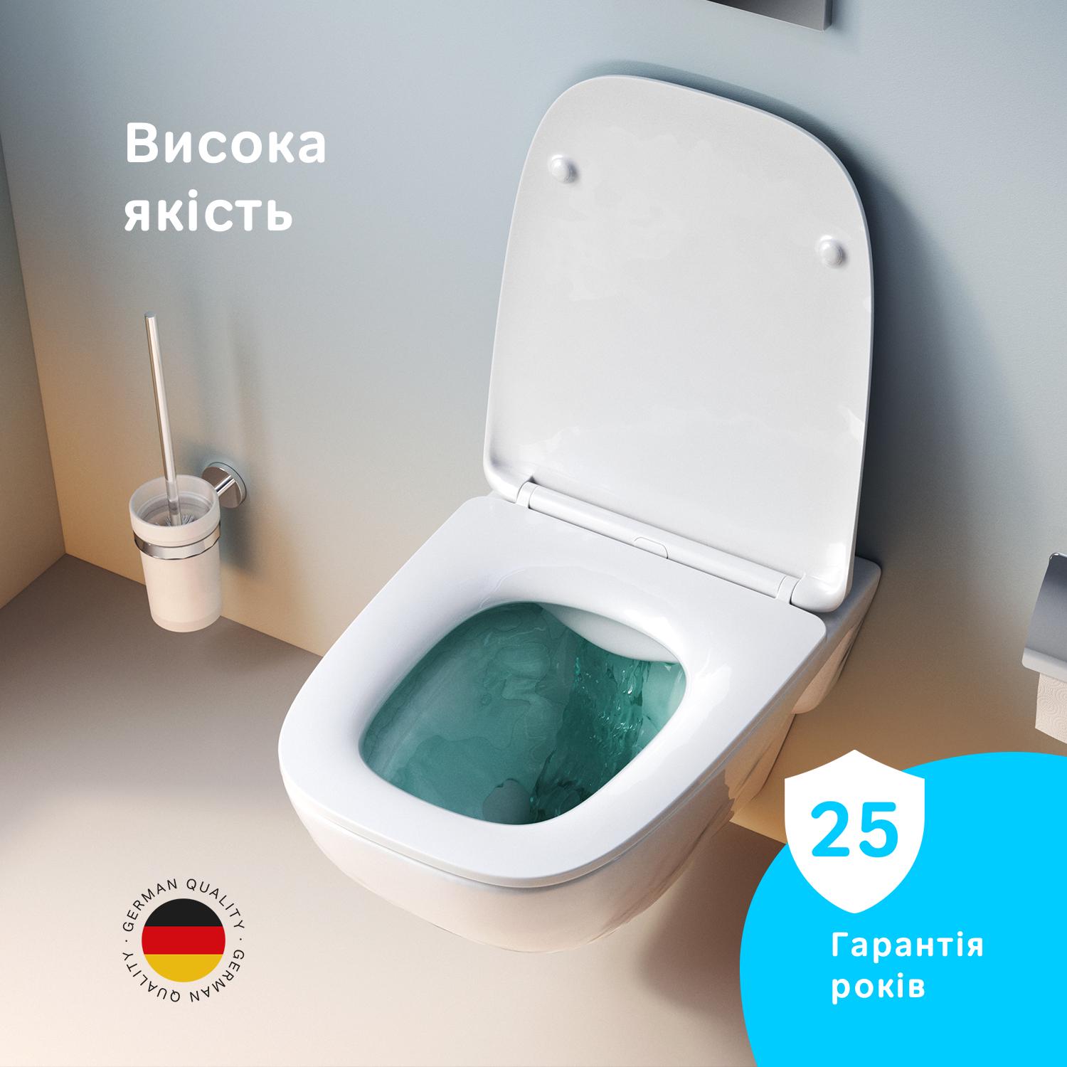 Унітаз підвісний AM.PM X-Joy CXA1700SC безобідковий із сидінням з мікроліфтом (239098) - фото 3