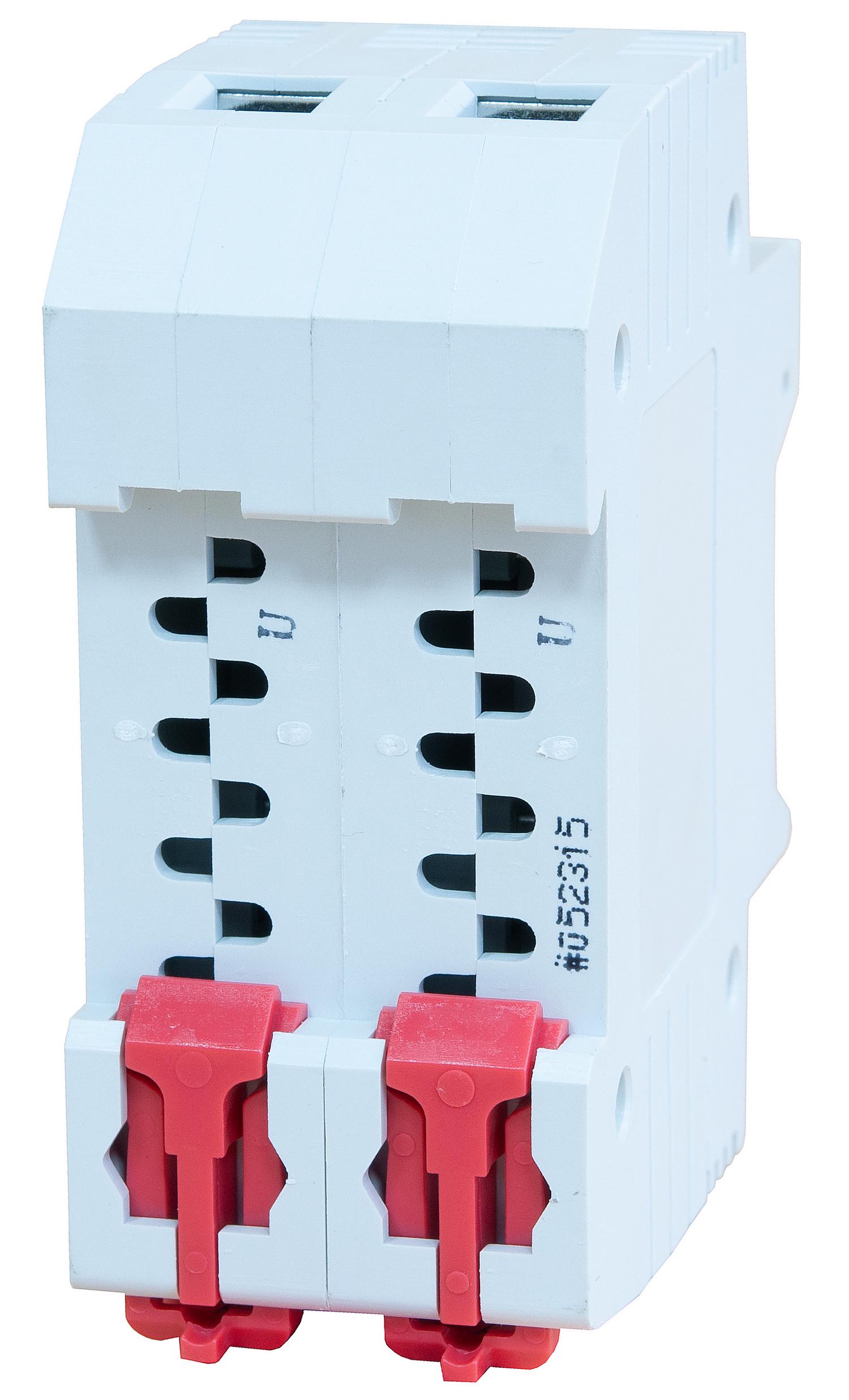 Держатель предохранителя на DIN-рейку E.NEXT e.fuse.1038.h2 220В 32А 2р (i0300002) - фото 2