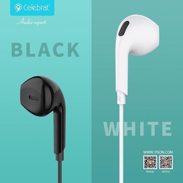 Наушники с микрофоном Celebrat G20 Wired Earphones Black - фото 2