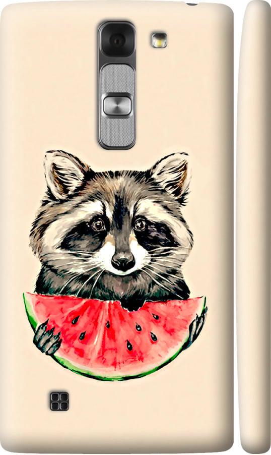 Чехол на LG G4c H522y Енотик с арбузом (4605c-389-42517)