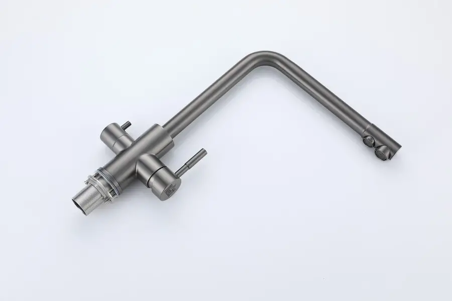 Смеситель для кухни Nett FGr-33 Frosh с подключением к фильтру Графитовый (NET-034020) - фото 7 Смеситель для кухни Nett FGr-33 Frosh с подключением к фильтру Графитовый (NET-034020) - фото 7