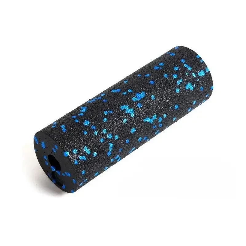 Ролик масажний гладкий PowerPlay PP-4346 Mini EPP Foam Roller Чорний/Синій 15x5,3 см - фото 1