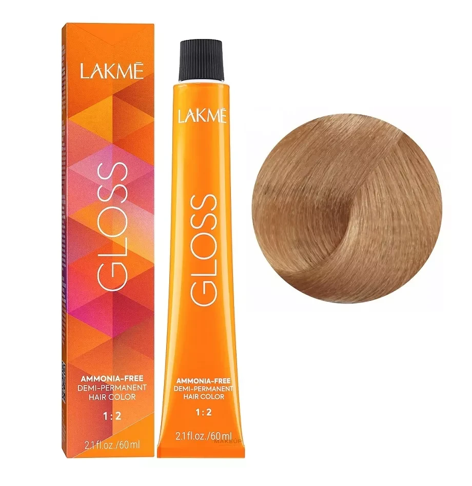 Крем-краска тонирующая для волос без аммиака Lakme Gloss Color Rinse 10/40 Платиновый блондин медный 60 мл