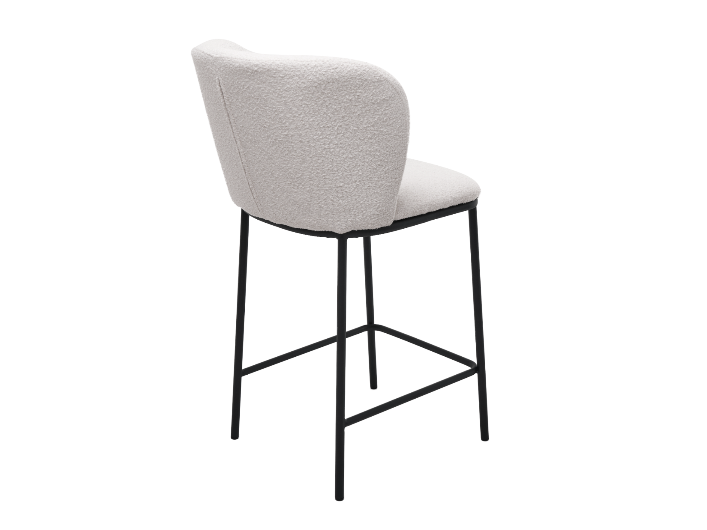 Напівбарний стілець Vetro Mebel В-236 Айворі/Чорний (29850550) - фото 3 Напівбарний стілець Vetro Mebel В-236 Айворі/Чорний (29850550) - фото 3