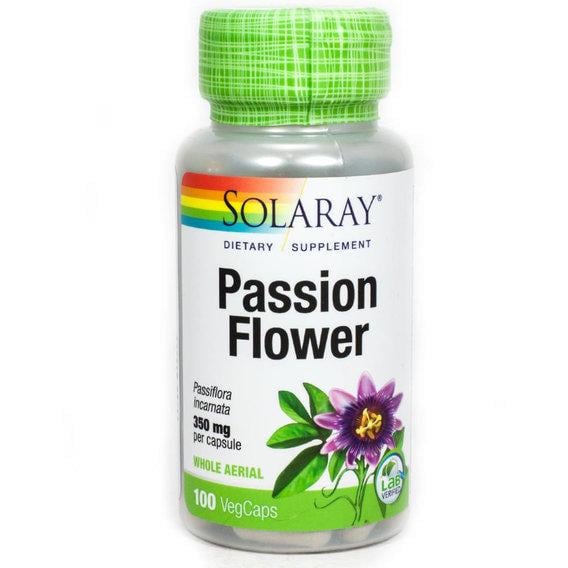 Комплекс для профілактики нервової системи Solaray Passion Flower 350 мг 100 Veg Caps