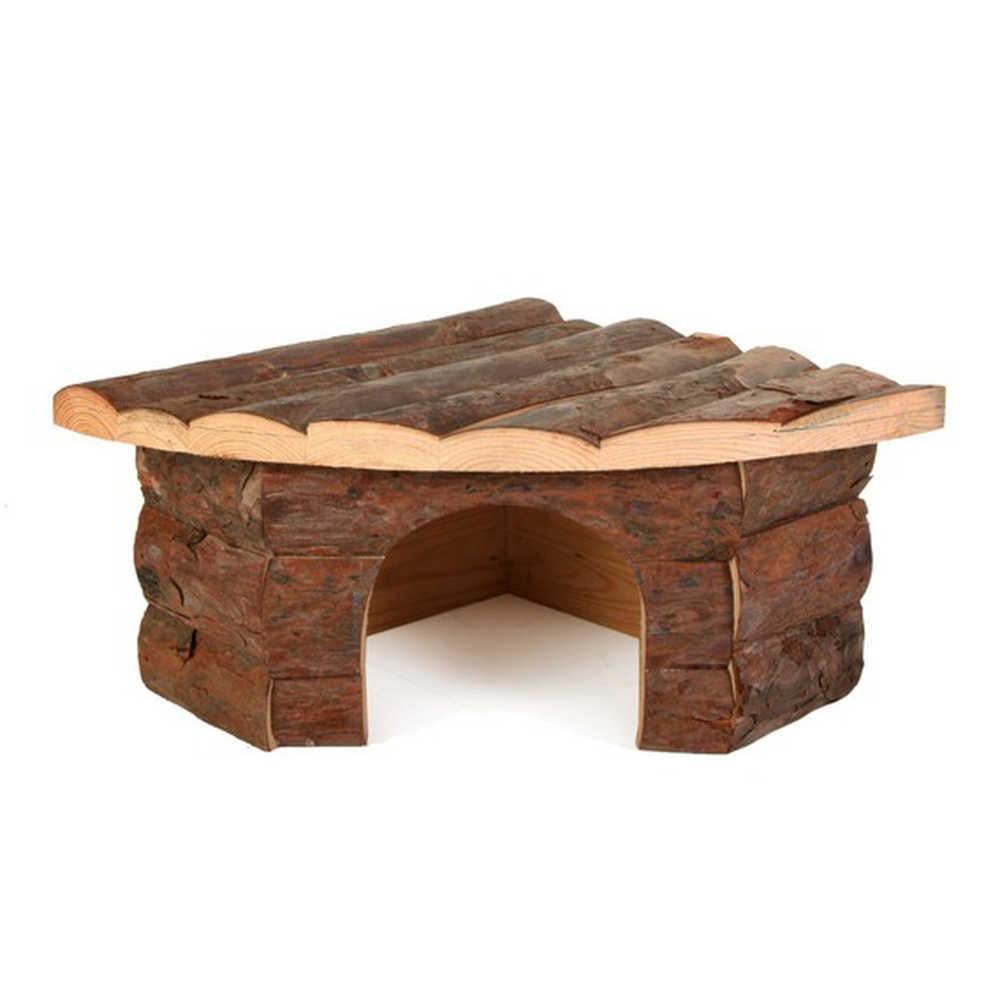 Дом деревянный для грызунов Croci Corner угловой 42x15x30 см