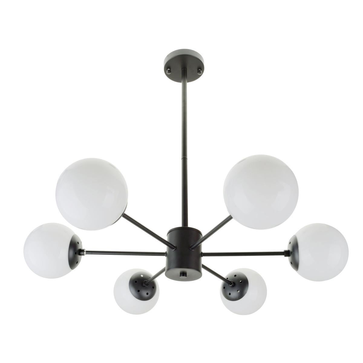 Люстра молекула в спальню Е27 60W BK (BL-776S/6)