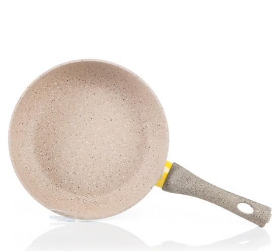 Сковорідка Fissman White Stone 24х5,1 см з індукційним дном і кам'яним антипригарним покриттям (AL-4982.24)